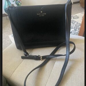 Kate Spade Black Leather Crossbody Bag